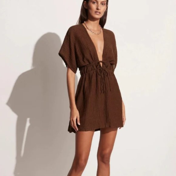 Faithfull the Brand Dresses & Skirts - Faithful the Brand Coralia Mini Dress Chocolate (xs)